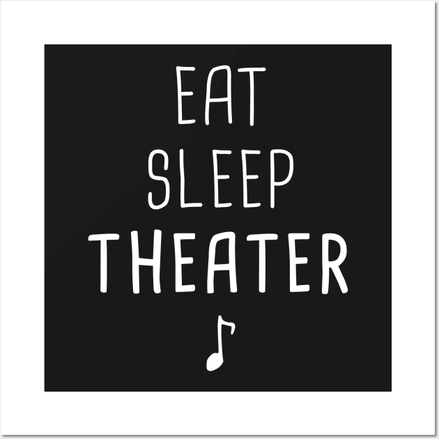 Eat – Sleep – Theater Wall Art by MeatMan